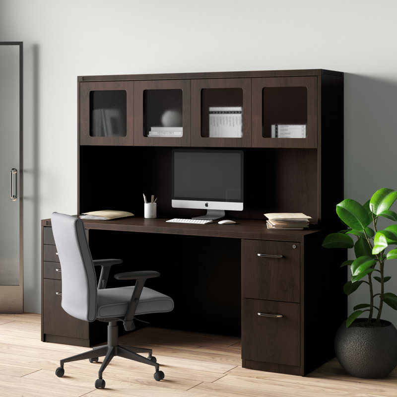 Symple Stuff Umstead Executive Desk with Hutch Wayfair